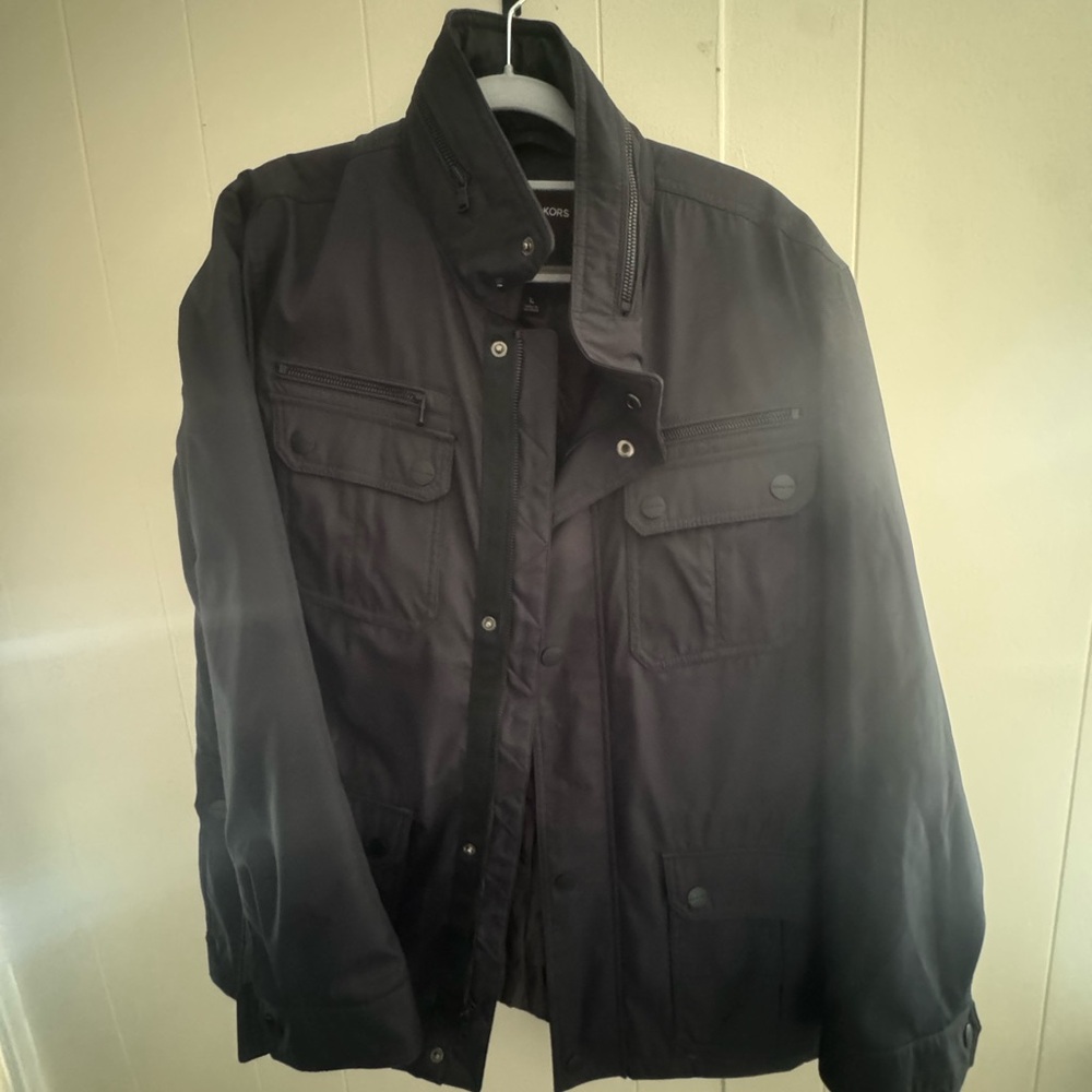 Michael Kors Black Men's Military Field Jacket
